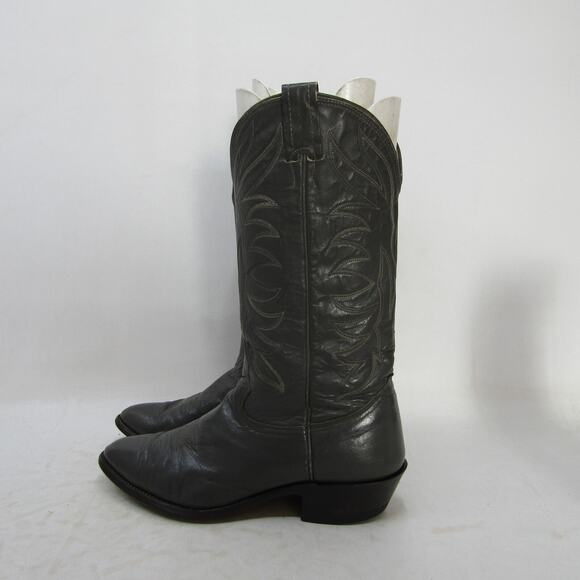 NOCONA Mens Size 9.5 E Gray Leather Cowboy Western Boots main image 9